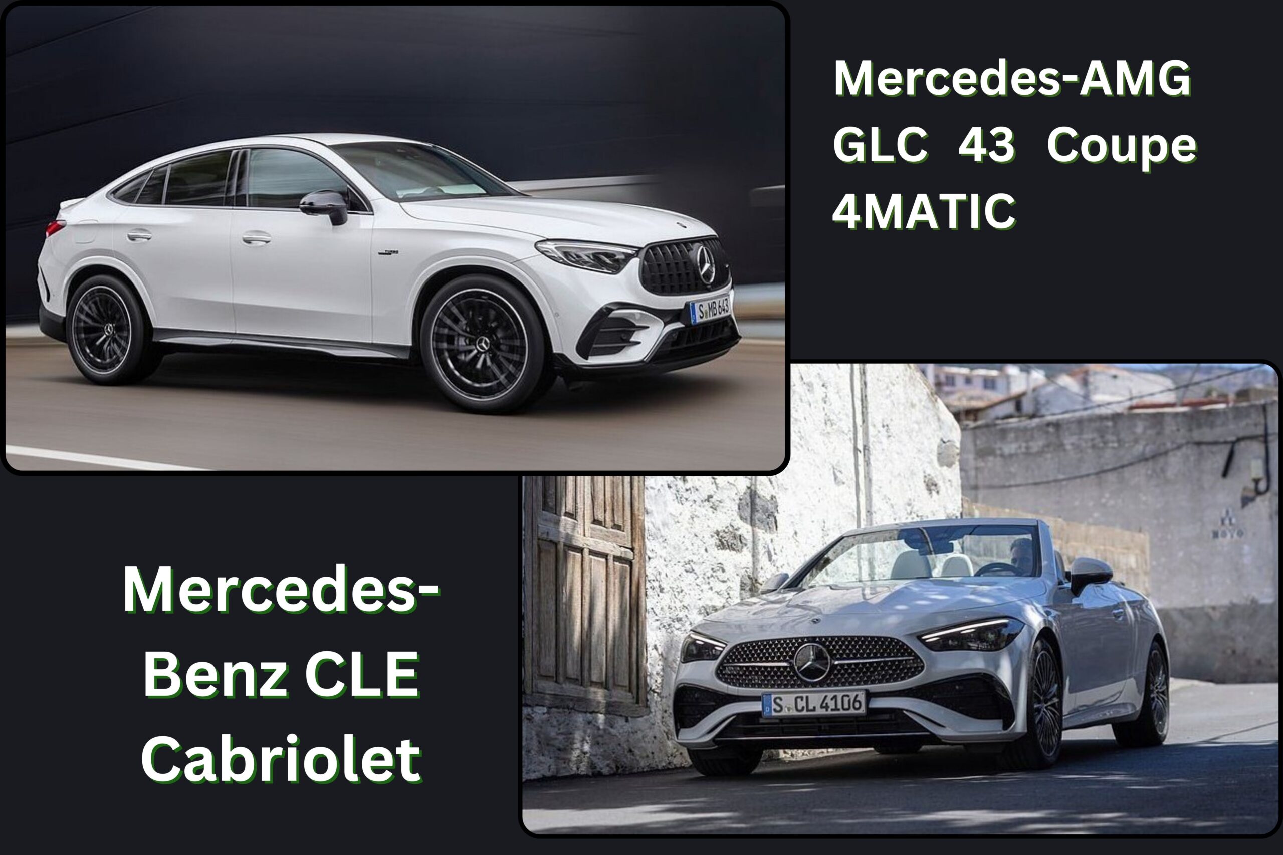 भारत में लॉन्च हुई Mercedes-AMG GLC 43 Coupe 4MATIC और Mercedes-Benz CLE Cabriolet की विस्तार से जानकारी